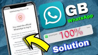 You need the official whatsapp to log in gb whatsapp techstudy gbwhatsapp whatsapp [upl. by Ettennahs]