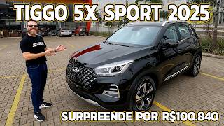 TIGGO 5X SPORT 2025  Baixou De Valor Ficando Mega Competitivo [upl. by Adalie]