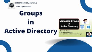 Groups in Active Directory  Group Types in Active Directory  Scopes of Active Directory Groups [upl. by Anidam]