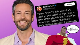 Washed Actor Zachary Levi Turns To Anti Woke Grift To Stay Relevant amp Cries Online After Call Out [upl. by Etneciv]