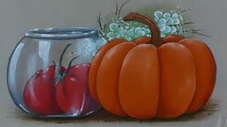 Pintando tomates e jerimum [upl. by Sitelc]