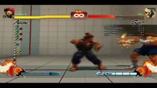 SF4 Akuma 75 hit combo Roundhouse Loop into Demon [upl. by Kirstyn]