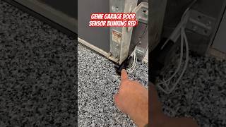 How to fix a genie garage door sensor blinking red 3 times shorts garage [upl. by Jara]