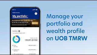 How to manage your portfolio and wealth profile  UOB TMRW [upl. by Hayidah]