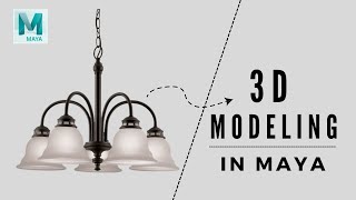 HOW TO CREATE A SIMPLE CHANDELIER USING NURBS CURVE amp REVOLVE IN 2023 AUTODESK MAYA BY SAHILDESIGNER [upl. by Adnorahs219]