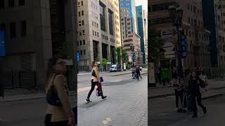 Maisonneuve amp Peel Friday 830am downtown montreal quebec ❤️ [upl. by Lurlene]