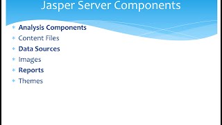 JasperServer 620 Components [upl. by Tompkins]