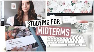 STUDYING FOR MIDTERM EXAMS  university week in my life  study tips [upl. by Llerrom974]