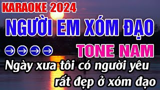 Người Em Xóm Đạo Karaoke Tone Nam Karaoke Đăng Khôi  Beat Mới [upl. by Pisano]