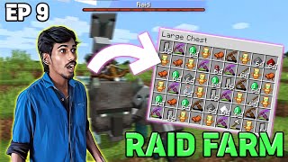 Extreme Loot 🤑  Pillager Raid Farm and Dog Farm 🤣  Aks Minecraft Part 9 [upl. by Aerdnaz]