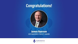 James Ryerson receives Marymounts Distinguished Faculty Award [upl. by Prager215]