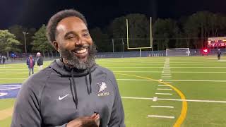 Varina football coach Marcus Lewis after 383 win over Glen Allen on October 11 2024 [upl. by Hamner]