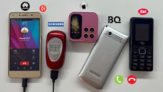 HUAWEI Y5 calls BQ OPTION  Samsung X460  iTEL 2163  i17pro phones in turn [upl. by Snave]