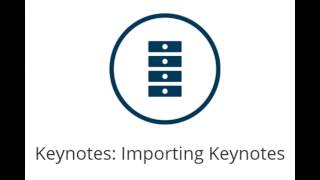 Using the Keynotes Palette to Import Keynotes [upl. by Nihhi]