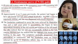 CBL Semester 4 Lt oculomotor nerve palsy amp Cranial Nerves of the Eye [upl. by Esaj]