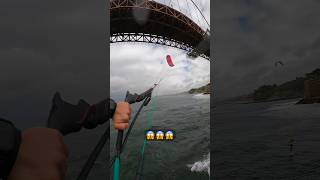 Huge Kitesurfing Jump under a Bridge 😱🤯 [upl. by Zachariah874]