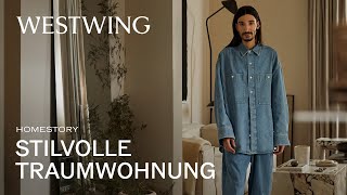 Moderne Wohnzimmer Ideen in stilvoller Traumwohnung  So gemütlich wohnt Julian Daynov  Roomtour [upl. by Oderfigis]