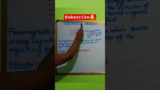 Understand Ferromagnetic Substances within 60 seconds shorts magnetism class12physics [upl. by Netty]