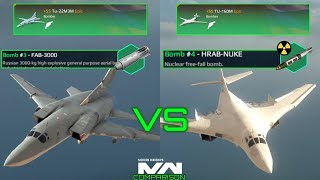 Tu22M3M vs TU160M  Bomber Comparison  Modern Warships [upl. by Pelletier]