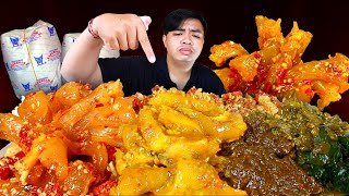 MUKBANG NASI PADANG PORSI JUMBO LAUK URAT SAPI BALADO MERCON  GULAI KIKIL JUMBO [upl. by Cesaro]