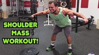 Intense 15 Minute Gym Shoulder Workout for Muscle Mass [upl. by Myra919]