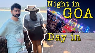 Baga Beach 🏝️ and Sinquerim Beach 🏖️  Day and Night Fun in GOA  with my crush 😻 [upl. by Neened810]