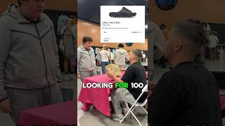 Buying adidas Yeezy Slide Slate Grey at Sneakercon Phoenix buying reselling sneakerhead shoes [upl. by Ocinom]