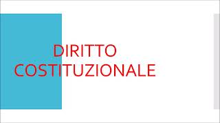 DIRITTO COSTITUZIONALE le domande desame [upl. by Yettie840]