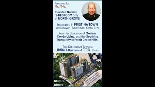 Elevated Garden1 BEDROOM only at NORTH GROVE integrated in Pristina Town Talamban Cebu City [upl. by Wolfram]