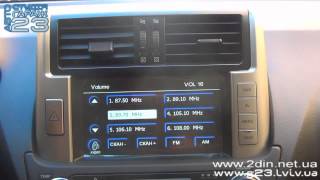 Штатная магнитола для Toyota Land Cruiser Prado 150 Прошивка GPS навигации [upl. by Aikas]