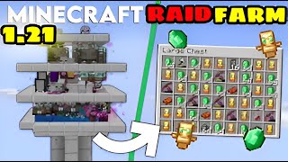 Minecraft  EASY RAID FARM 121 Tutorial [upl. by Rot628]