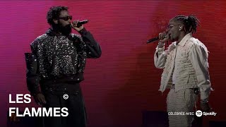 Gazo et Damso performent quotLa Ruequot en exclusivité en live  LES FLAMMES 2023 [upl. by Westfahl]