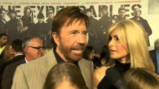 Chuck Norris  Excitement about quotThe Expendables 2quot at Premiere in LA  2012 [upl. by Mak]