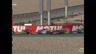 Dennis Foggia amp Deniz Oncu crash in the First lap Moto3 Qatar 2021 [upl. by Ennaitsirhc801]