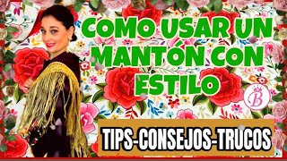 COMO LLEVAR EL MANTÓN FLAMENCOINVITADA 💃🏻  TIPS CONSEJOS TRUCOS 💡  Shopping con Belén [upl. by Hube678]