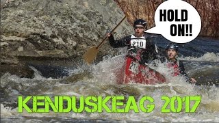 WE ALMOST FLIPPED  Kenduskeag Stream Canoe Race 2017 [upl. by Hnaht]