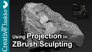 ZRemesher and Projection in ZBrush 4R7 Transfer highpoly to lowpoly [upl. by Tansey]