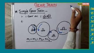 Gear train  simple  compound  reverted with numerical [upl. by Shelton]