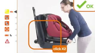 MaxiCosi l AxissFix Plus car seat l How to install [upl. by Iras]