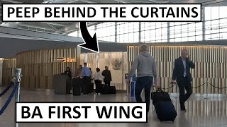 BA First Wing at Heathrow T5  First Lounge Honest Review [upl. by Anotal]