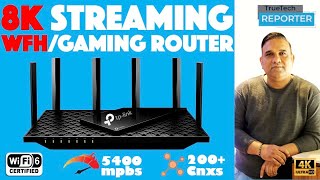 Gaming or Office 🔥 Wifi 6 Hi Speed Router TPLink Archer AX73 AX5400 Fusionnet Gigabit 8K Streaming [upl. by Nnylsaj]