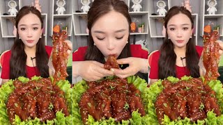 ASMR The best real food ever 🤤 Sarath Pork B Spicy [upl. by Dumond]