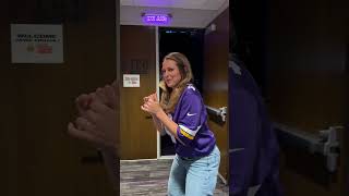 Excited to have Jamie Erdahl lead the Skol Chant and sound the Gjallarhorn [upl. by Palila]