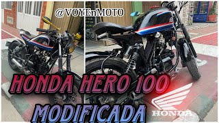 HONDA HERO 100 modificada 🔧 [upl. by Bik]