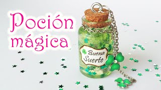 Manualidades BOTELLITA con POCIÓN MÁGICA quotBuena Suertequot  Innova Manualidades [upl. by Moss]