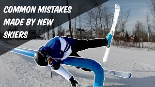 5 COMMON MISTAKES NEW SKIERS MAKE [upl. by Jdavie45]