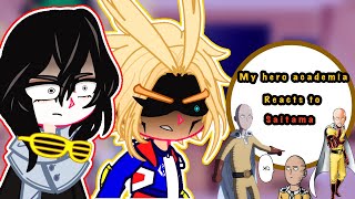 MHA Class 1A reacts to One Punch Man Saitama 2 [upl. by Elleirua980]