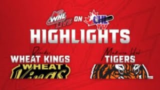 Medicine Hat Tigers at Brandon Wheat Kings 1129  WHL Highlights 202425 [upl. by Nyhagen954]