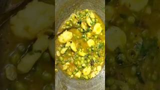 Aloo matar ki sabji recipe aloomatarsabji matar shortvideo viralvideo poonamskitchen recipe [upl. by Ealasaid]