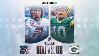 NFL WEEK 7 TEXANS VS PACKERS LIVE REACTIONS [upl. by Lewie]